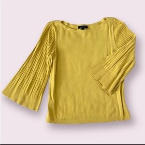 Ann Taylor Yellow Flare 3/4 Sleeve